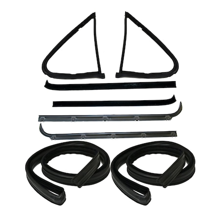 Fairchild Industries Kf4922 - 1980-1986 Bronco 8 Pc Weatherstrip Kit KF4922